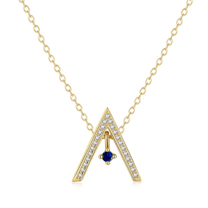 [Kincade Jewelery]Sparkling "A" Shape Necklace