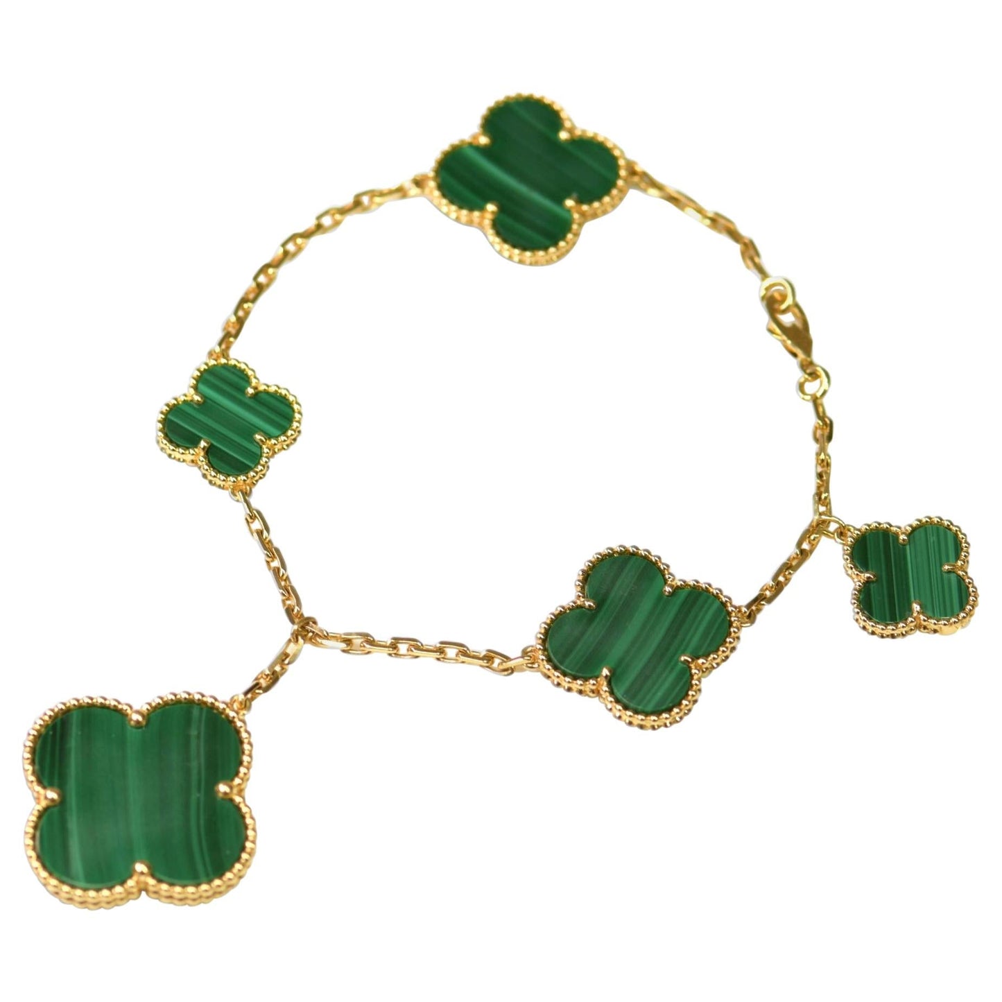 [Kincade Jewelery]MAGIC Kincade MALACHITE GOLD BRACELET 5 MOTIFS