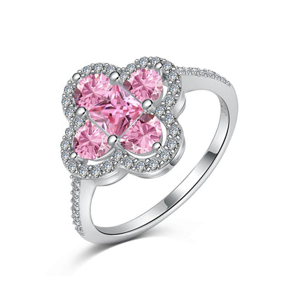[Kincade Jewelery]Luxurious Eternity Flower Shape Banquet Ring