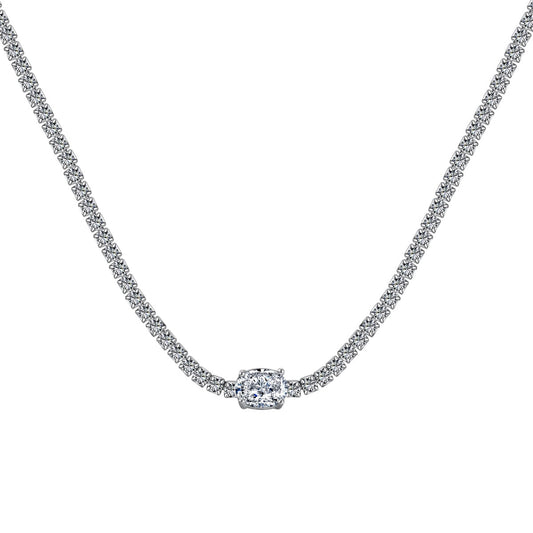[Kincade Jewelery]1.0 Carat Shining Oval Cut Necklace