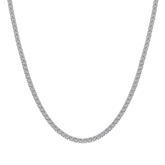 [Kincade Jewelery]Delicate Round Shape Tennis Necklace