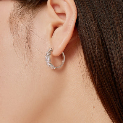 [Kincade Jewelery]Dazzling Colorful Emerald Cut Daily Earrings