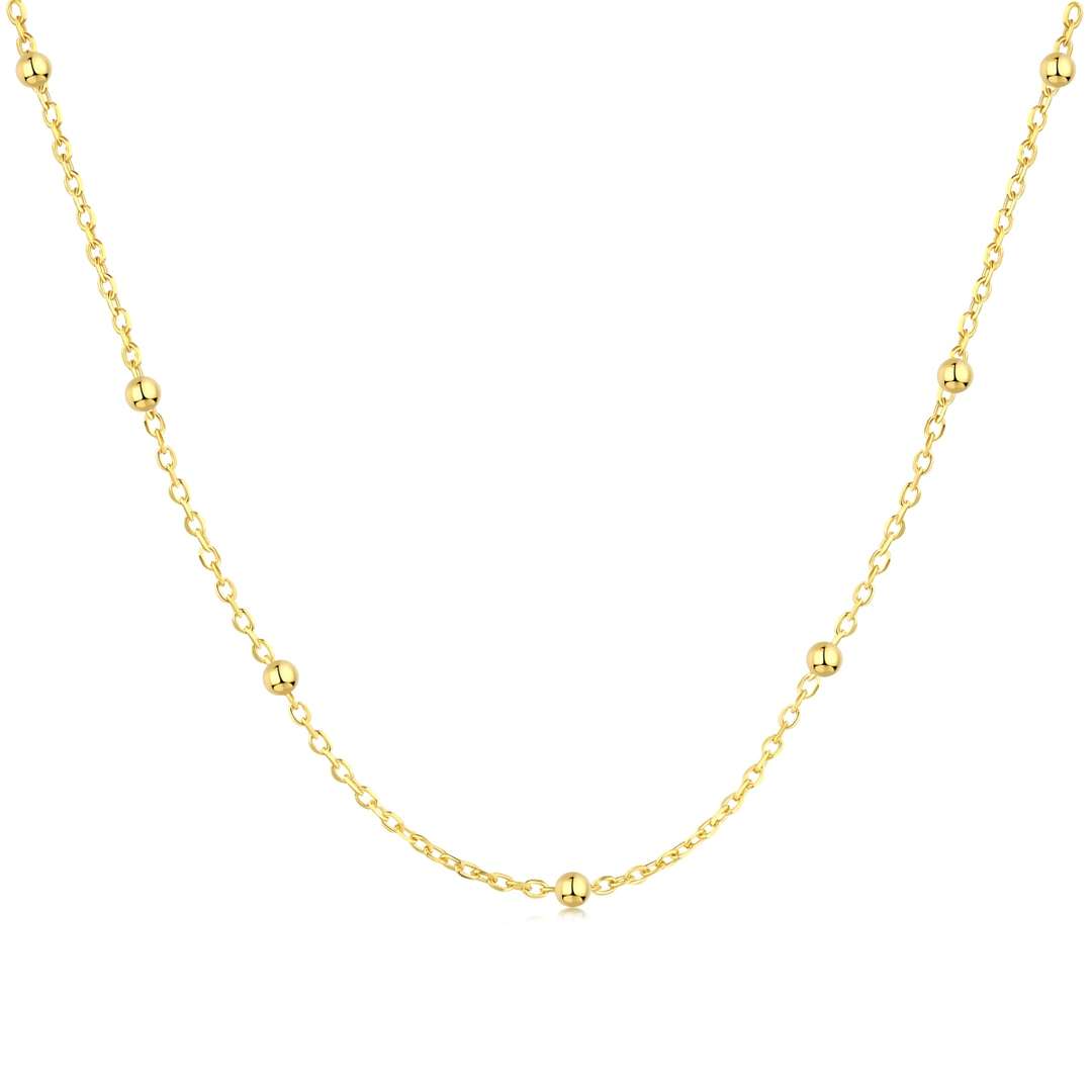 [Kincade Jewelery]Small Bead Clavicle Chain Simple Necklace