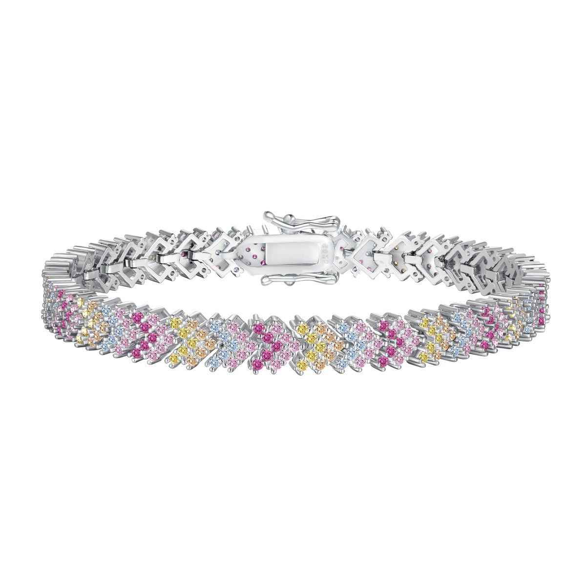 [Kincade Jewelery]Ornate Sparkling Round Cut Party Bracelet