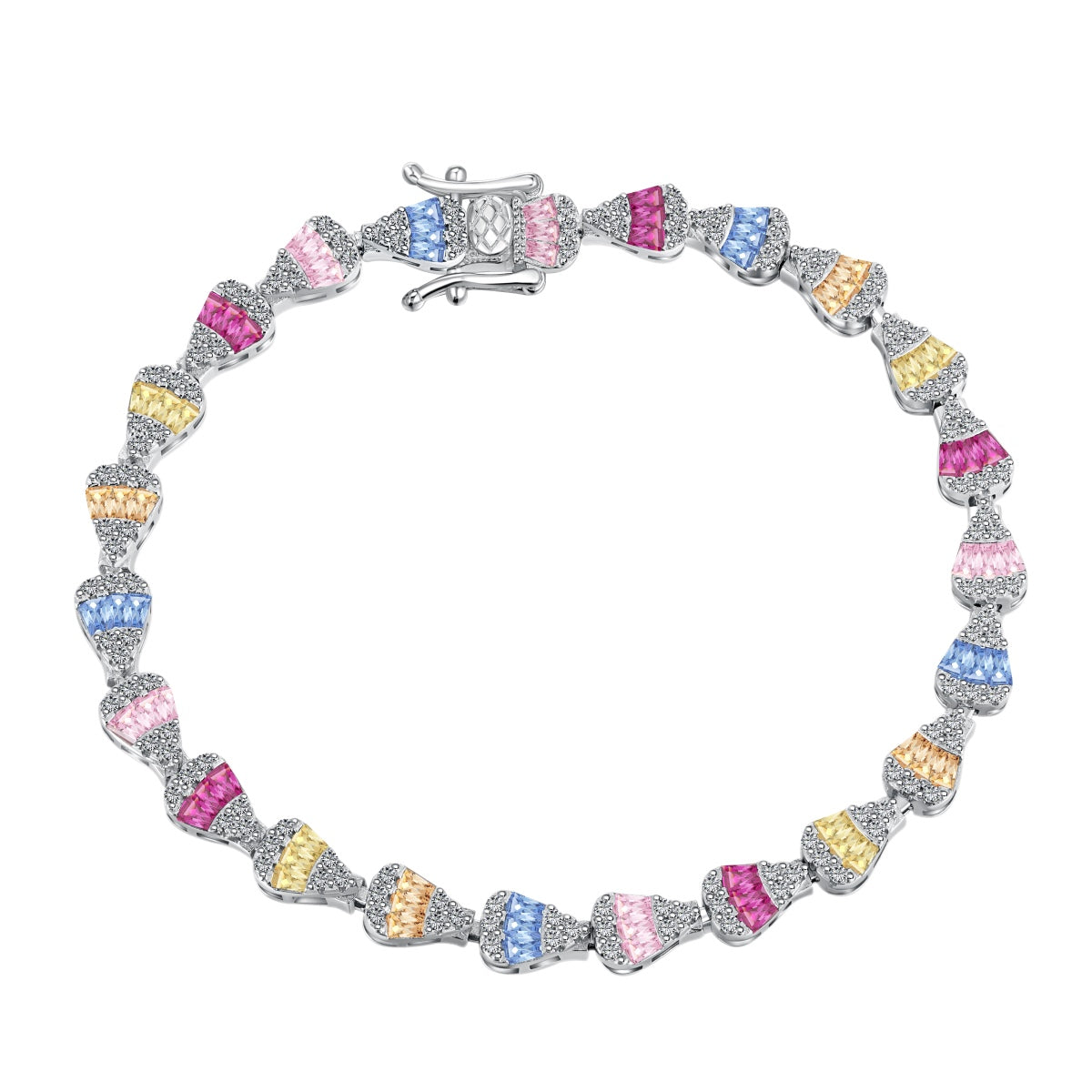 [Kincade Jewelery]Radiant Water Drop Shape Daily Bracelet