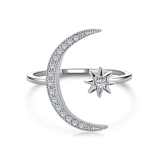 [Kincade Jewelery]Eternity Moon & Star Ring