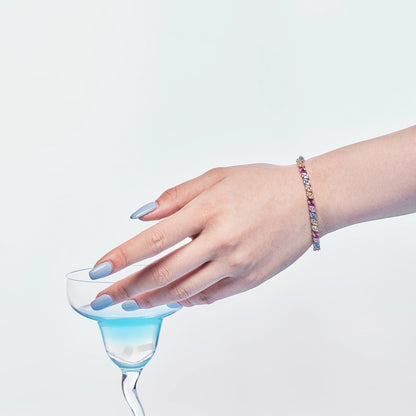 [Kincade Jewelery]Ornate Sparkling Multi Cut Party Bracelet