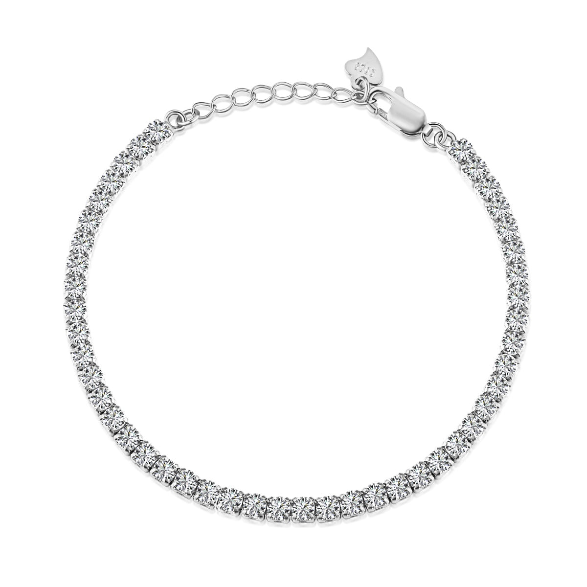 [Kincade Jewelery]Sparkling Round Cut Daily Bracelet