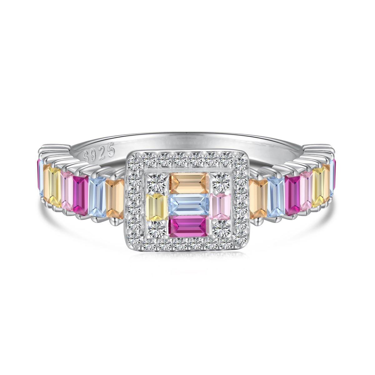 [Kincade Jewelery]Exquisite Colorful Radiant Cut Party Ring