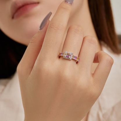 [Kincade Jewelery]Exquisite Colorful Radiant Cut Party Ring