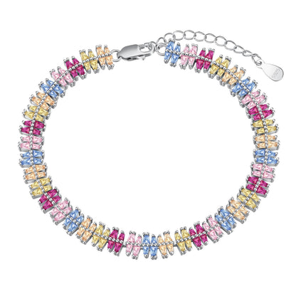 [Kincade Jewelery]Sparkling Exquisite Multi Cut Party Bracelet