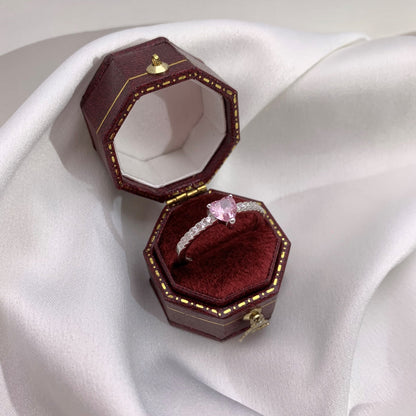 [Kincade Jewelery]0.5 Carat CaratEternity Charming Heart Shape Lover Ring