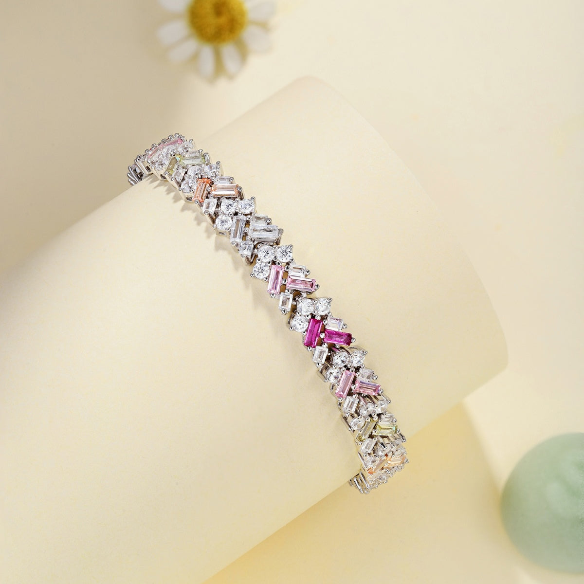 [Kincade Jewelery]Dazzling Unique Multi Shape Daily Bracelet