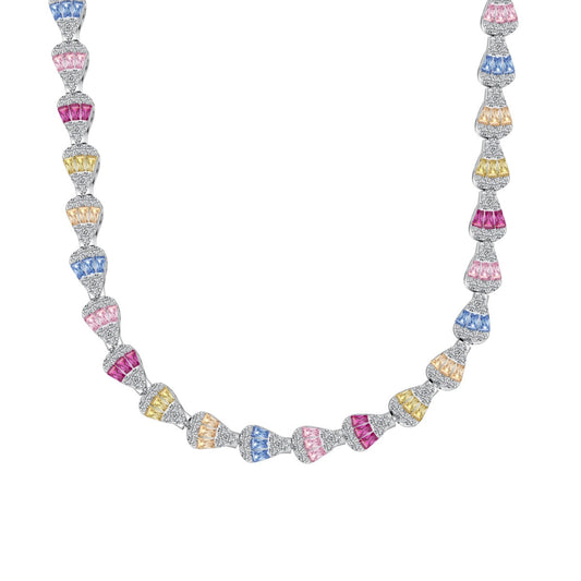 [Kincade Jewelery]Radiant Colorful Rainbow Necklace