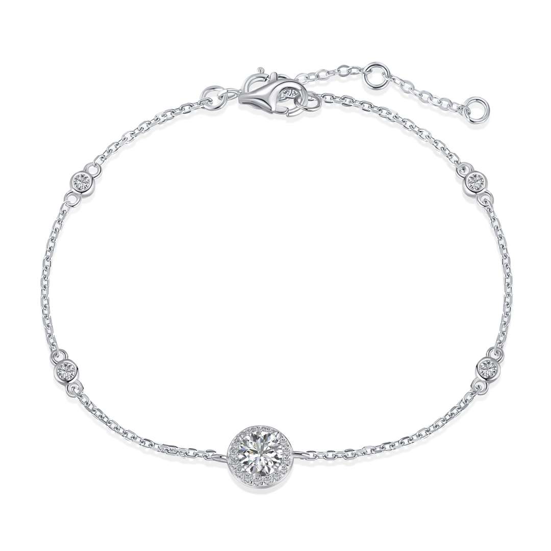 [Kincade Jewelery]Dazzling Round Cut Shape Bracelet