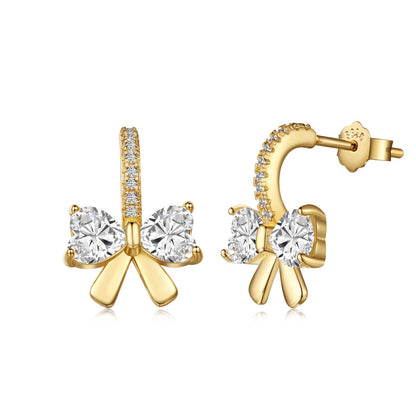 [Kincade Jewelery]Exquisite Earrings With Heart-Shaped Bow Design