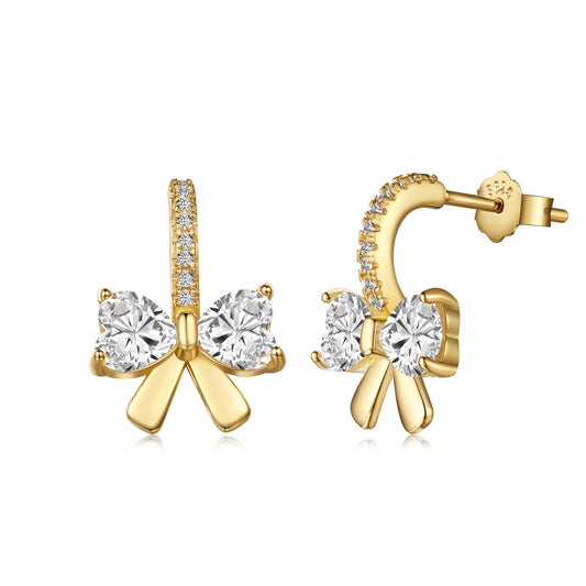 [Kincade Jewelery]Exquisite Earrings With Heart-Shaped Bow Design
