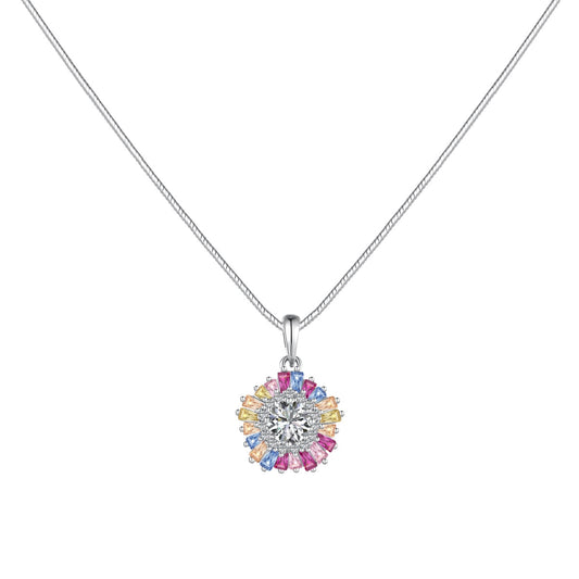 [Kincade Jewelery]Charming Flower Colorful Necklace