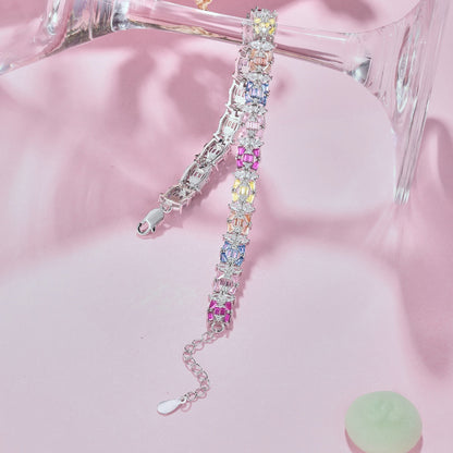 [Kincade Jewelery]Delicate Colorful Multi Cut Party Bracelet