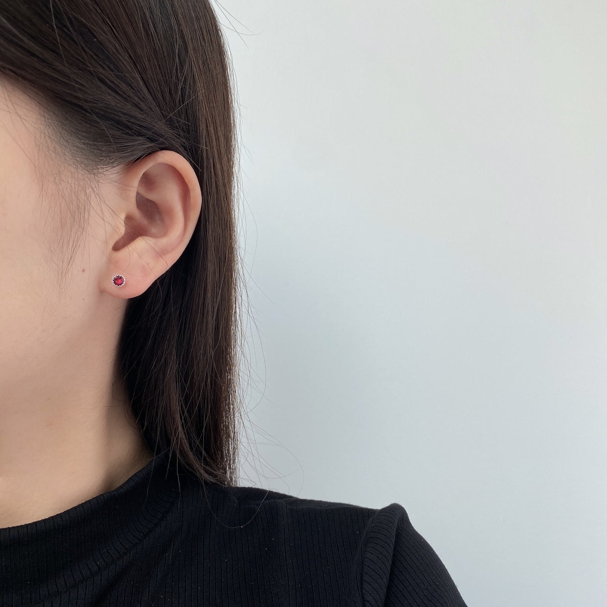 [Kincade Jewelery]Sparkling Colorful Round Shape Earrings