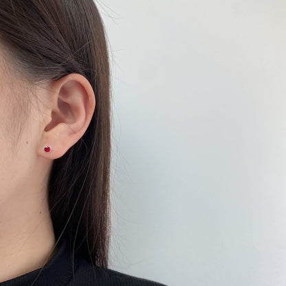 [Kincade Jewelery]Sparkling Colorful Round Shape Earrings