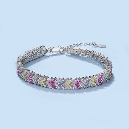 [Kincade Jewelery]Ornate Sparkling Round Cut Party Bracelet