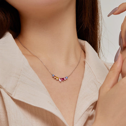 [Kincade Jewelery]Dainty Colorful Heart Necklace