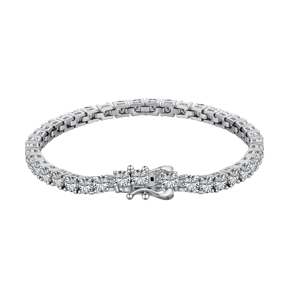 [Kincade Jewelery]Luxurious Ornate Round Cut Tennis Bracelet
