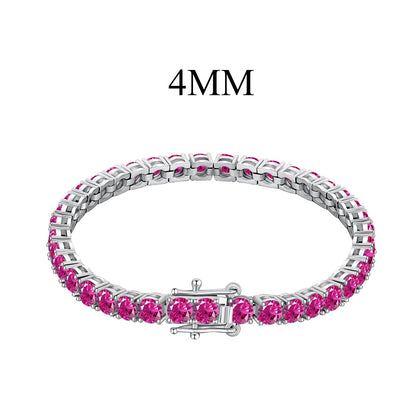 [Kincade Jewelery]Radiant Colorful Round Cut Party Bracelet