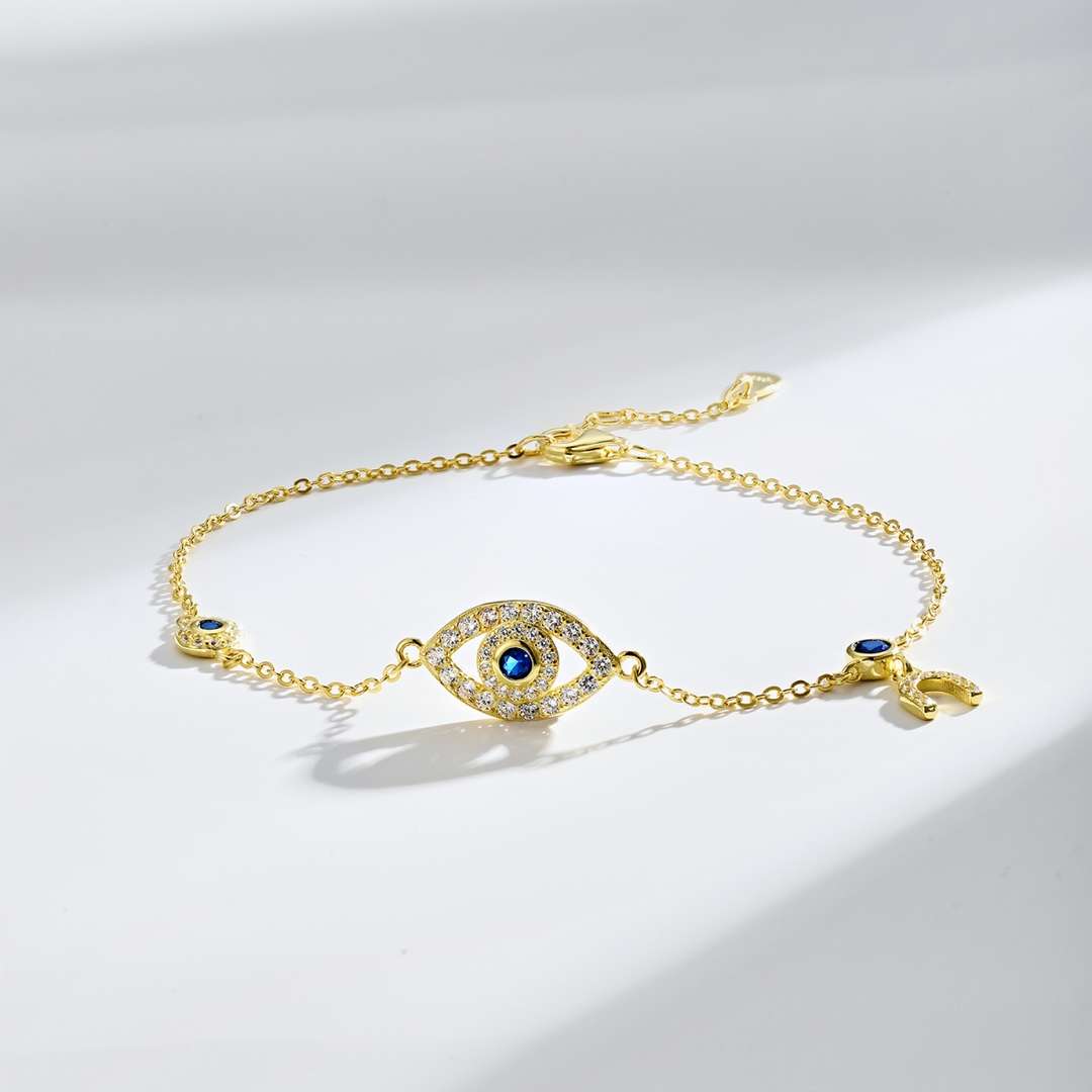 [Kincade Jewelery]Dainty Eye Shape Necklace