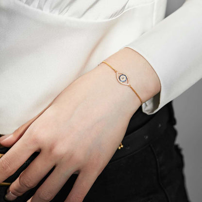 [Kincade Jewelery]Dazzling Eye Shape Necklace