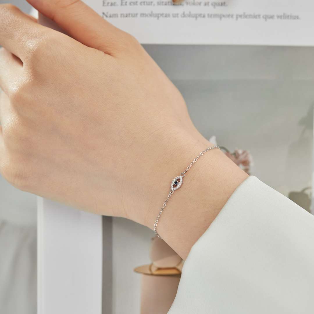 [Kincade Jewelery]Evil Eye Shape Necklace