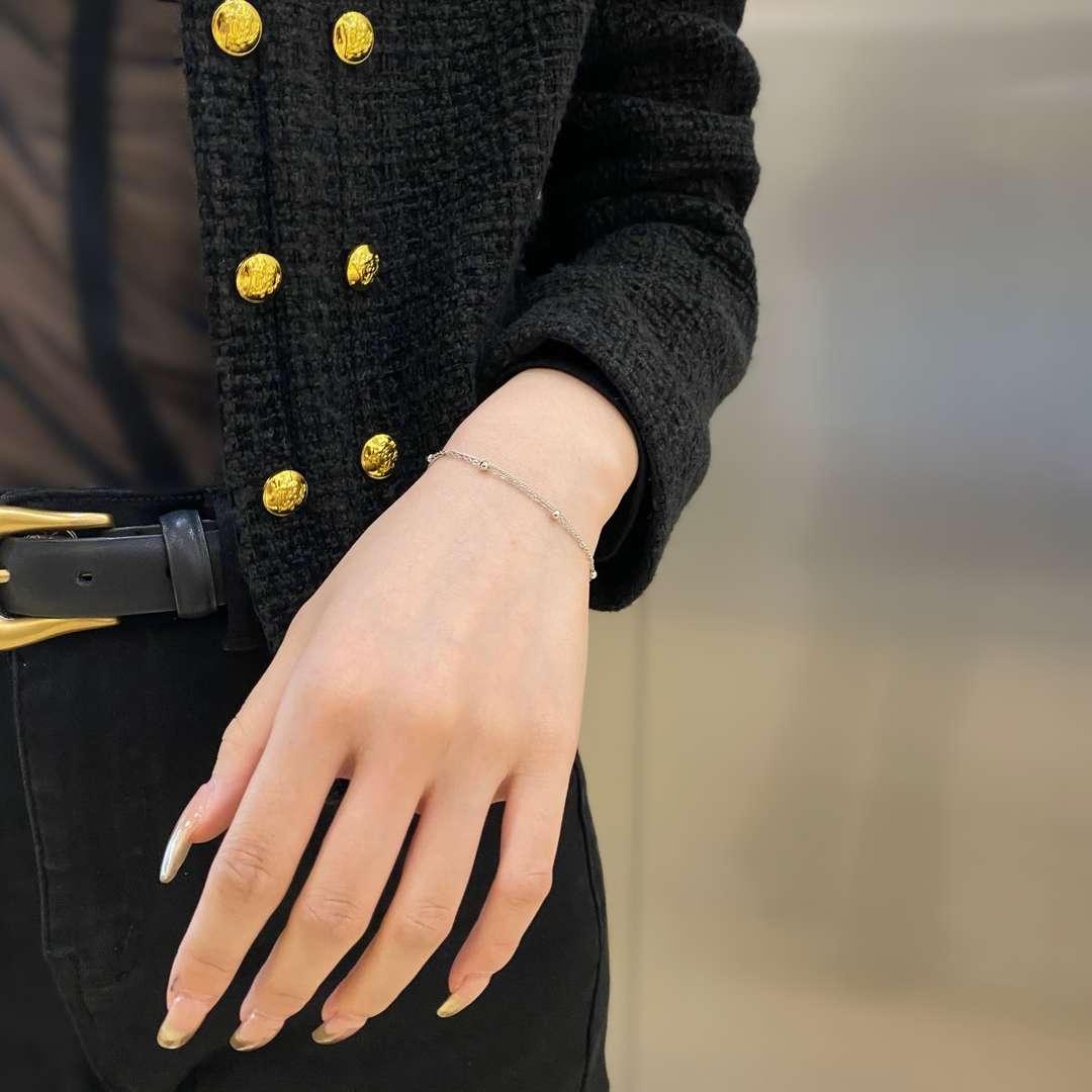 [Kincade Jewelery]Delicate Bead Double Layer Bracelet