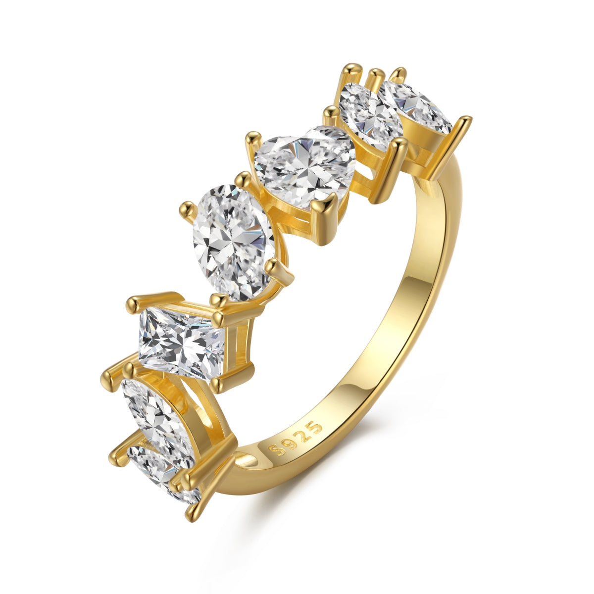 [Kincade Jewelery]Delicate Multi Cut Ring