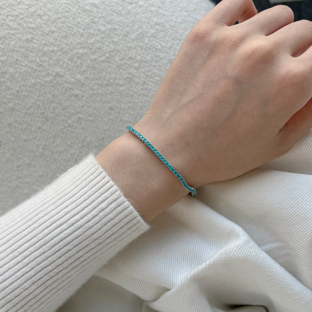 [Kincade Jewelery]Dazzling Exquisite Round Cut Daily Bracelet