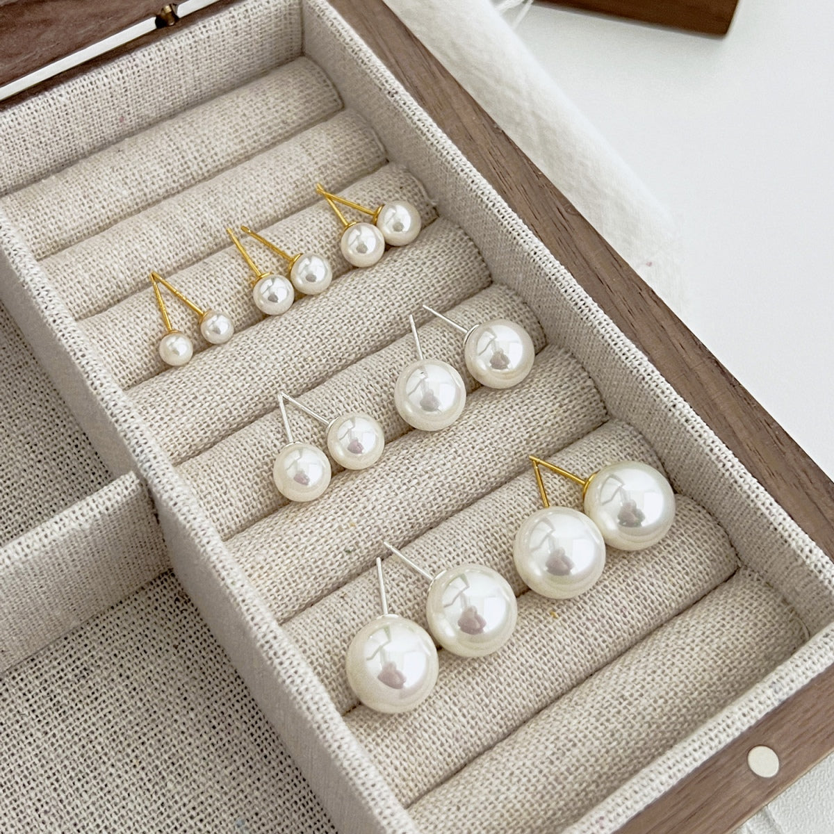 [Kincade Jewelery]Delicate Pearl Earrings