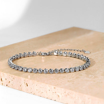 [Kincade Jewelery]Dazzling Sparkling Round Cut Daily Bracelet