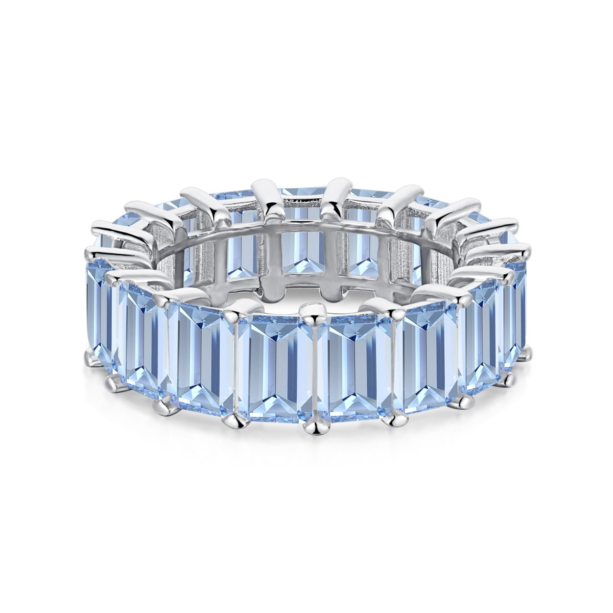 [Kincade Jewelery]0.75 Carat Elegant Emerald Cut Tennis Ring