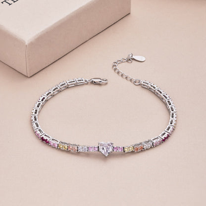 [Kincade Jewelery]Delicate Romantic Heart Shape Lover Bracelet