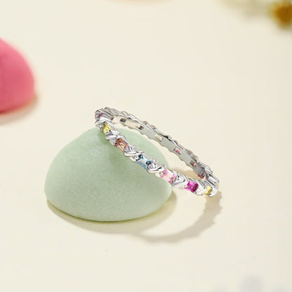 [Kincade Jewelery]Charming Colorful Round Cut Daily Ring