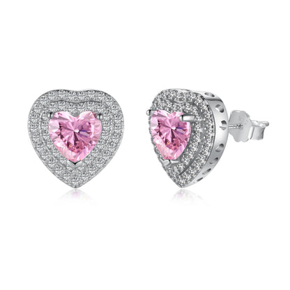 [Kincade Jewelery]Dazzling Heart Shape Lover Earrings