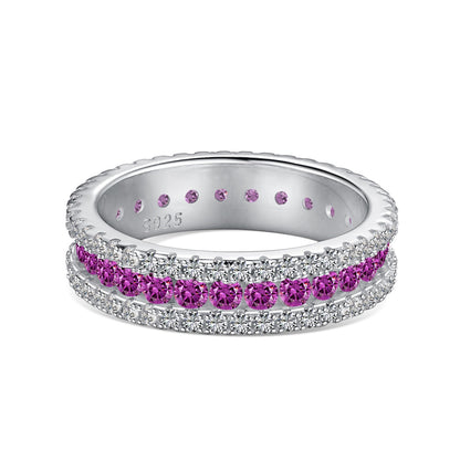 [Kincade Jewelery]Delicate Colorful Round Cut Daily Ring