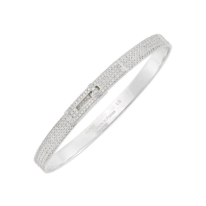 [Kincade Jewelery]HM KELLY BRACELET IN SILVER AND FULL PAVE DIAMOND