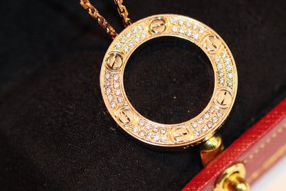 [Kincade Jewelery]LOVE NECKLACE ADJUSTABLE ROSE GOLD