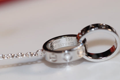 [Kincade Jewelery]LOVE NECKLACE PINK GOLD AND SILVER