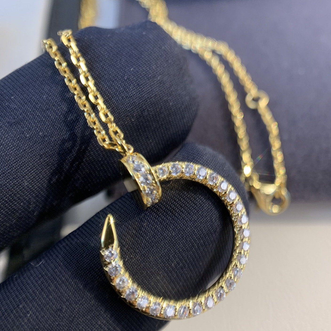 [Kincade Jewelery]JUSTE NECKLACE GOLD DIAMONDS