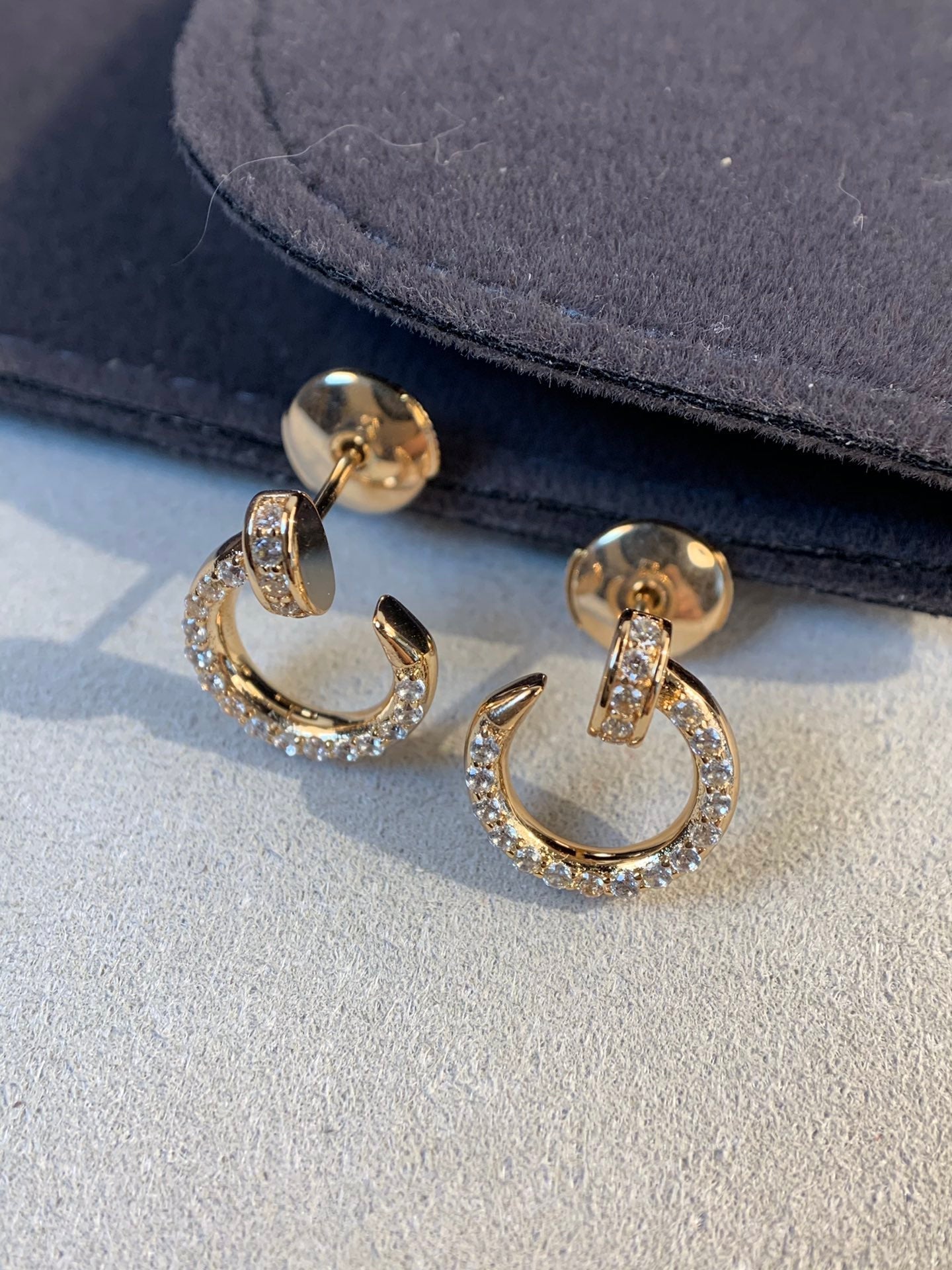 [Kincade Jewelery]JUSTE EARRINGS GOLD DIAMONDS