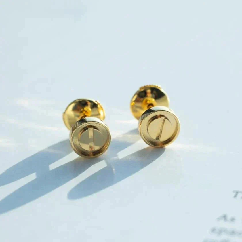 [Kincade Jewelery]LOVE EARRINGS GOLD 10MM