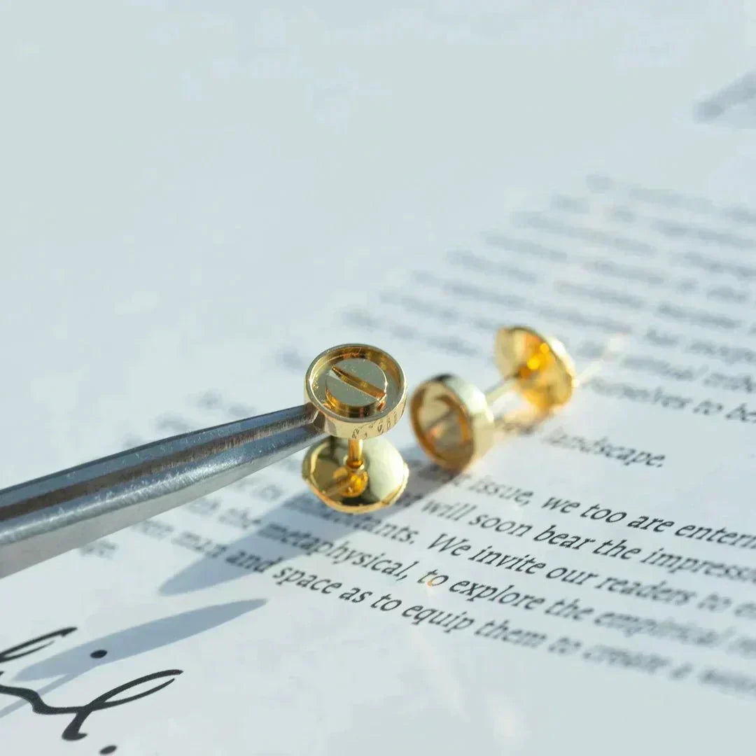 [Kincade Jewelery]LOVE EARRINGS GOLD 10MM