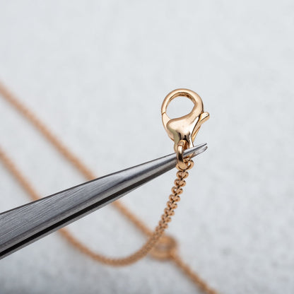 [Kincade Jewelery]PARENTESI NECKLACE PINK GOLD